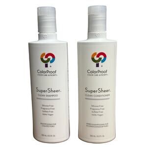 ColorProof Super Sheer Clean Shampoo & Conditioner 8.5 oz Set Vegan